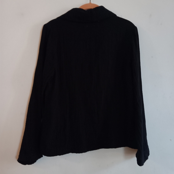 Xirena Womens Cullen Blazer Jacket Black Cotton Gauze Button Up XS Academia NWOT - Picture 5 of 7